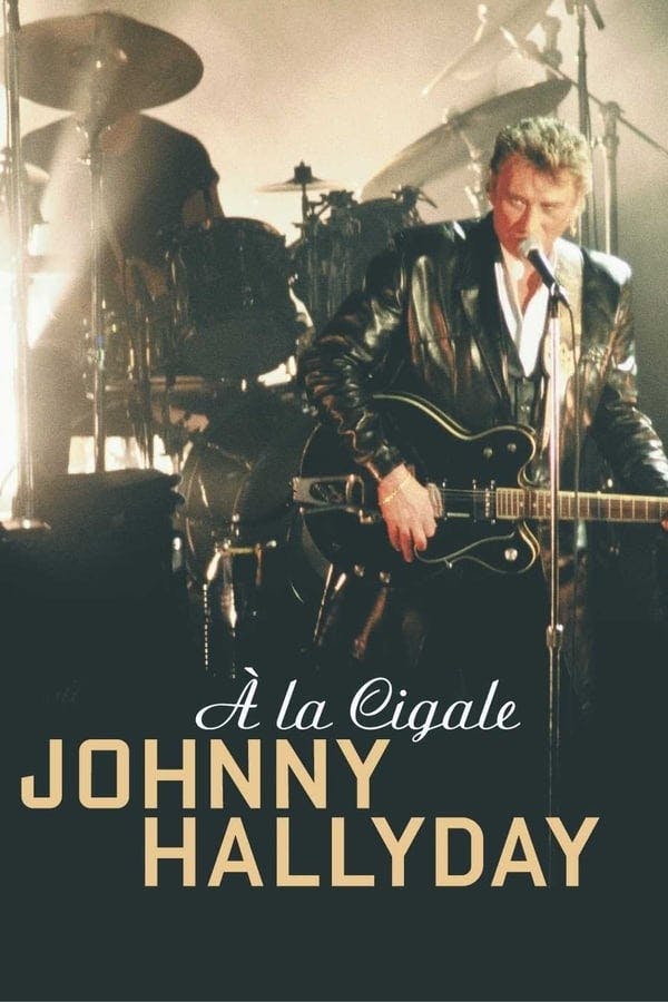 Johnny Hallyday à la Cigale poster