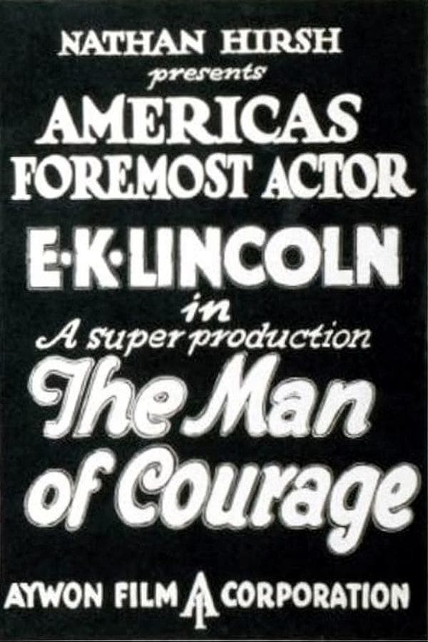 The Man of Courage poster