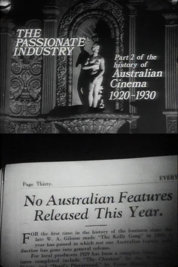 The Passionate Industry: Australian Cinema 1920-1930 poster