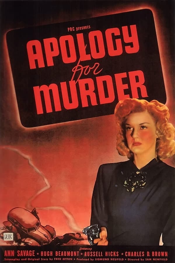 Apology for Murder poster