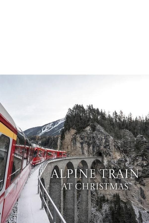 Alpine Train at Christmas poster