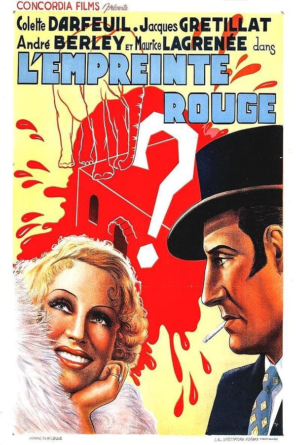 L'empreinte rouge poster