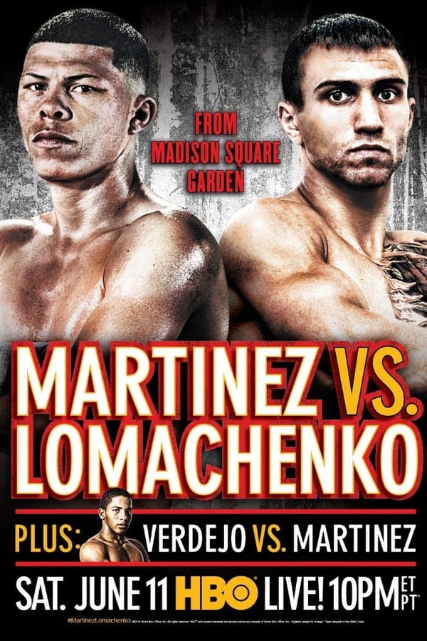 Roman Martinez vs. Vasyl Lomachenko poster