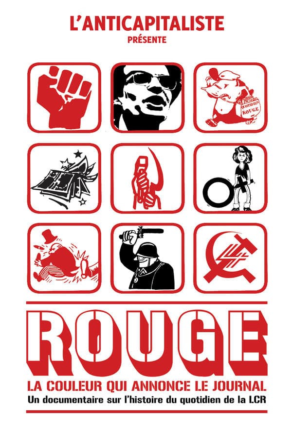 Rouge, la couleur qui annonce le journal poster