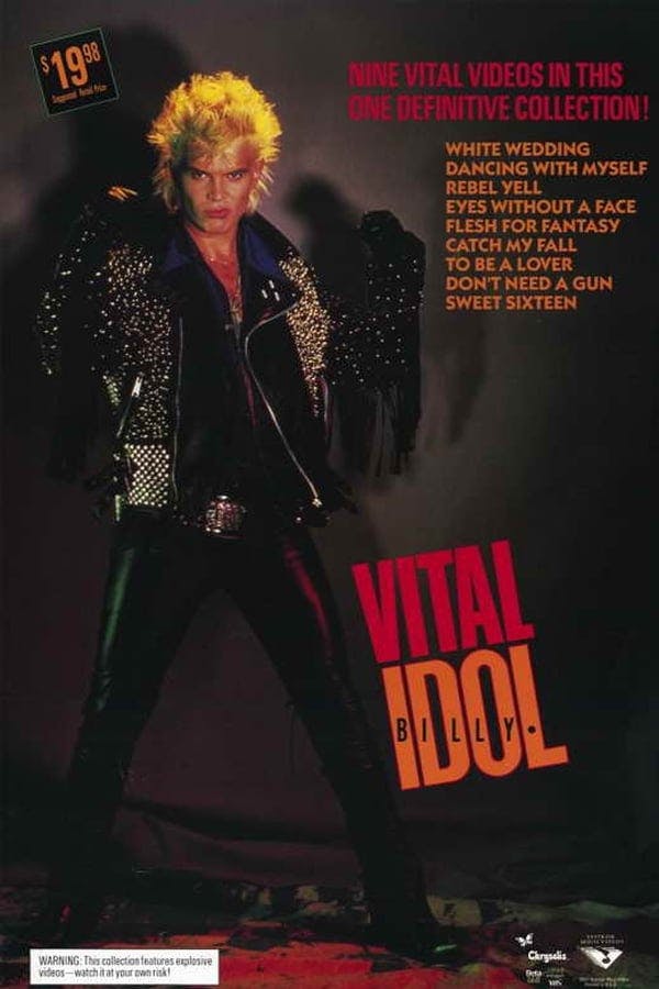 Billy Idol - VITAL IDOL poster