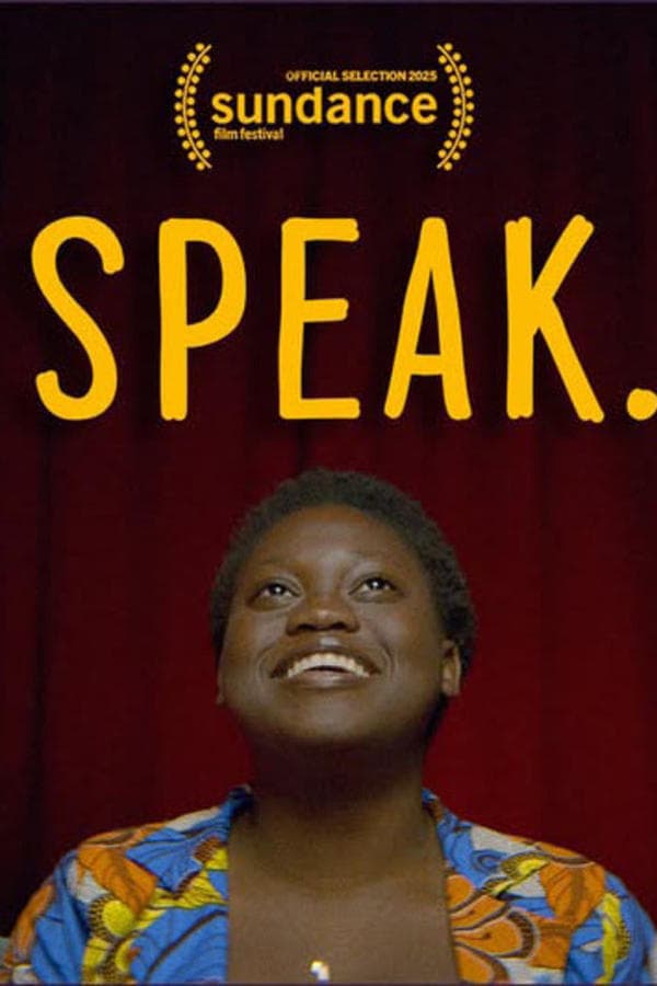 Speak. poster