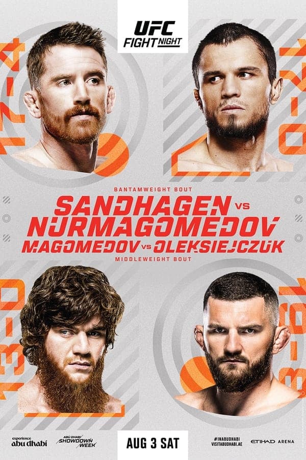 UFC on ABC 7: Sandhagen vs. Nurmagomedov poster