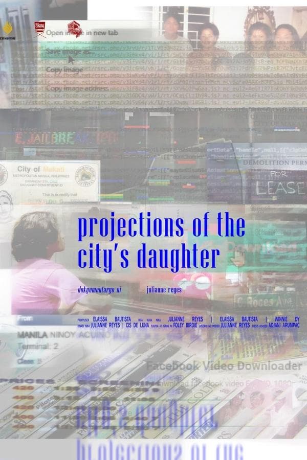 projections of the city's daughter poster